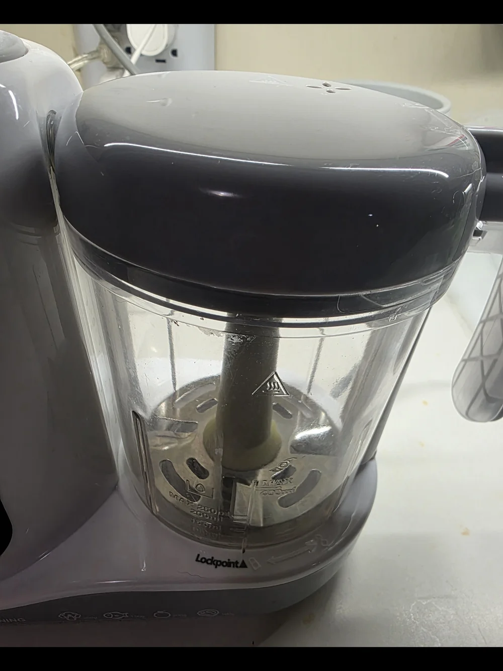 Baby Food Maker in White and Gray - Steam & Blend Kitchen Tool